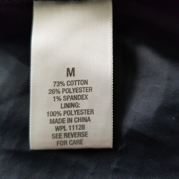 Dress Barn blue black open front zip detail blazer SZ Med - Picture 8 of 9